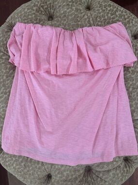 Lilly Pulitzer Women's Off-Shoulder Ruffle Tube Top - Pink, XL